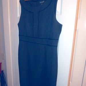 Gray and black suit dress